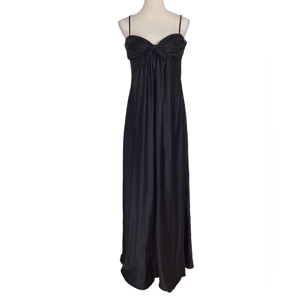 BCBG MAXAZRIA X REVOLVE BLACK SILK GOWN Size 10